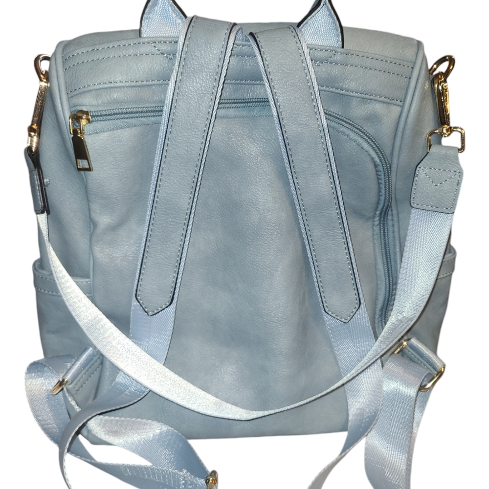 Chic Light Blue Backpack - image 7